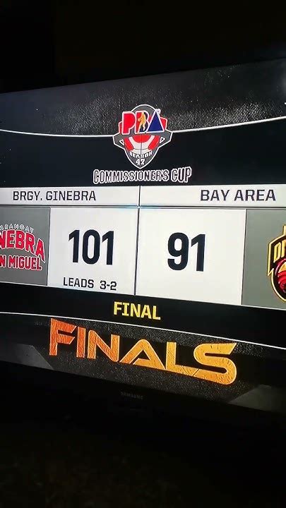 Final Score: Barangay Ginebra 99—77 Magnolia (Game 1 .